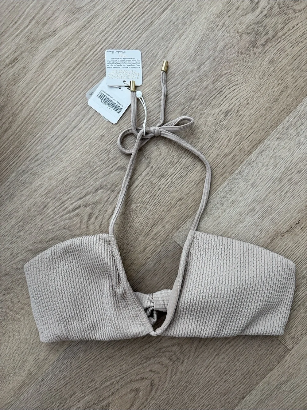Monday Swimwear Copacabana Top - Oat Crinkle
